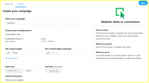 Create a Twitter Campaign