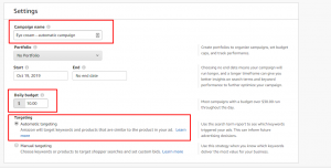 Amazon Automatic Targeting